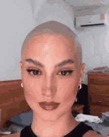Bald Woman Gif Bald Woman Discover Share Gifs