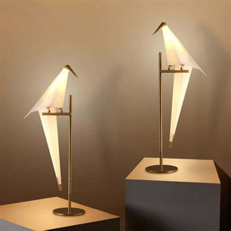Iron Swing Origami Bird LED Table Lamp - Affordable Modern Design