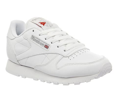 Womens Reebok Classic Leather W White Leather Trainers