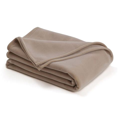 Vellux Blanket Original Queen Size 90x 90 Tan Pack Of 2 Vellux Blanket