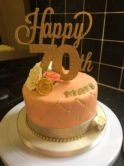 70th Birthday Cake For Women