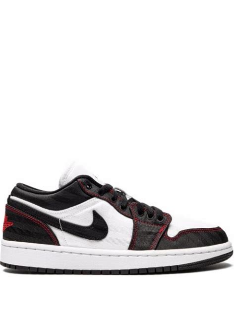 Jordan Black And White Air Jordan 1 Low Sneakers For Women Dd9337106 At