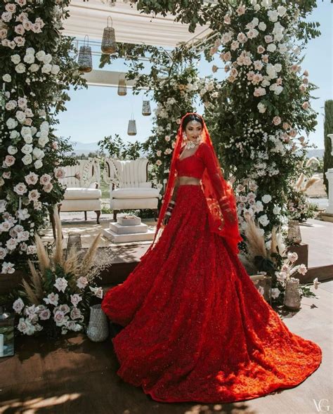 Nri Brides Spotted Wearing The Most Exquisite Bridal Lehengas