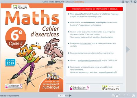 Livres Livres Pour Enfants 2019 Cahier Dexercices Iparcours Maths 5e