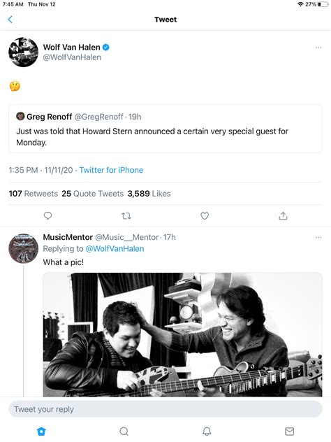 Wolfie (not that Wolfie) will be a guest next week. I’m interested in