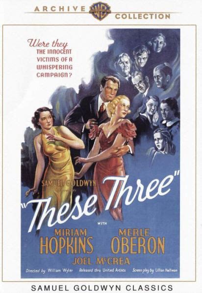These Three By William Wyler Miriam Hopkins Merle Oberon Joel Mccrea