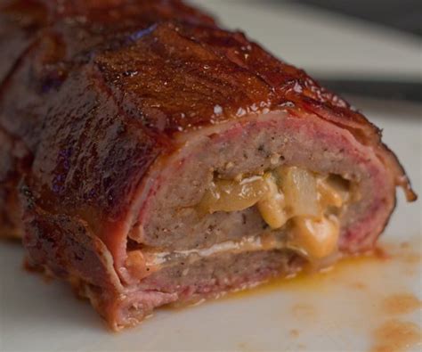 Set the fatty on the middle level half grate. How to Smoke a BBQ Fatty Stuffed with Cheese - Grilling 24x7