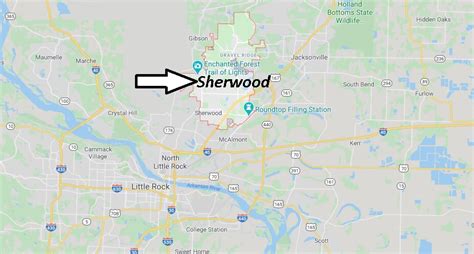 Where Is Sherwood Arkansas What County Is Sherwood In Where Is Map