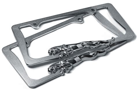 Over 100 unique license plate frames to choose from. Metal License Plate Frame Jaguar Panther Chrome Stainless ...