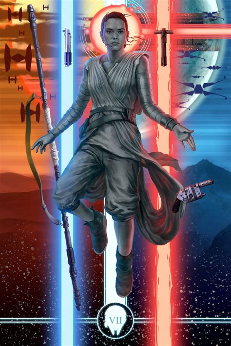 The rise of skywalker is proof that exploring dark rey on the big screen would have made her the most interesting skywalker. Cool Star Wars Art: Kylo Ren & Rey - Awakened by Michael K ...