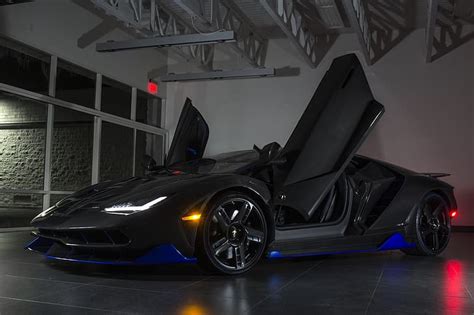 Lamborghini Azul Negro Vag Carbone Centenario Fondo De Pantalla