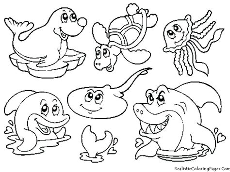Deep Sea Creatures Coloring Pages At Free Printable
