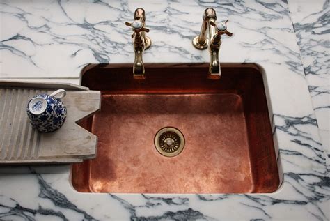 The accent of the sink is an unusual bronze drain with a. Kitchen of the Week: A Historic Kitchen in Shropshire ...