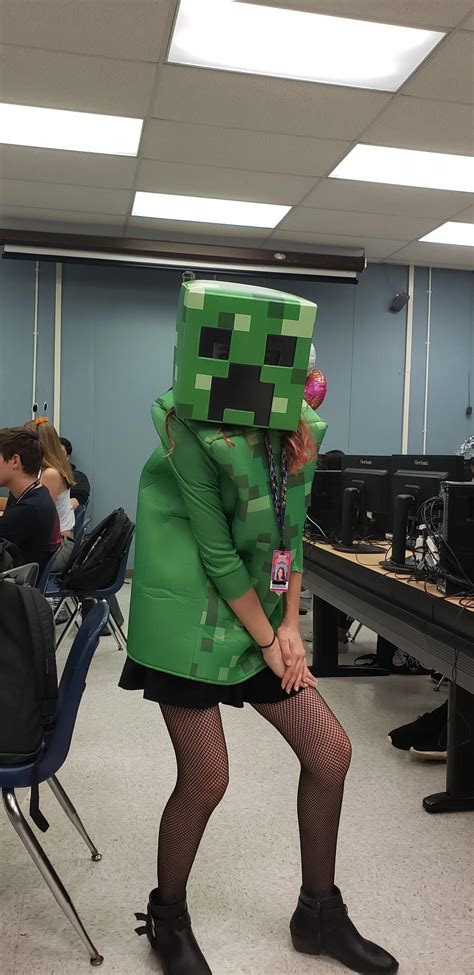 For Halloween And School I Wanted To Go As A Sexy Minecraft Creeper Rteenagers