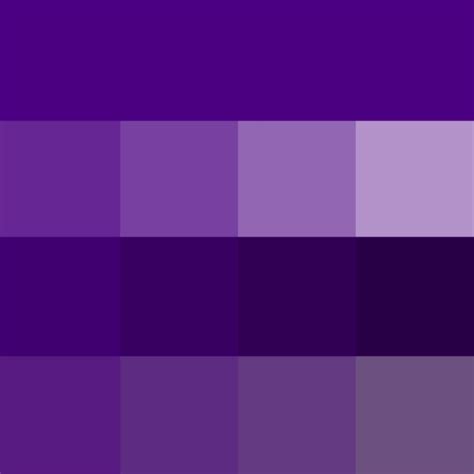 Blue Violet Shades Hue Pure Color With Tints Hue White