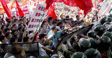 Anti Japan Protests Erupt In China Over Islands Dispute