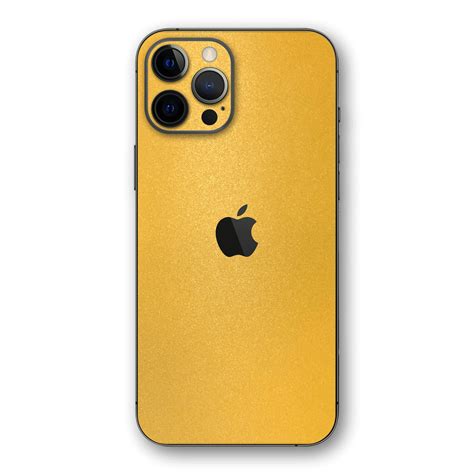 Iphone 12 Pro Max Yellow Matt Metallic Skin Wrap Decal Easyskinz™
