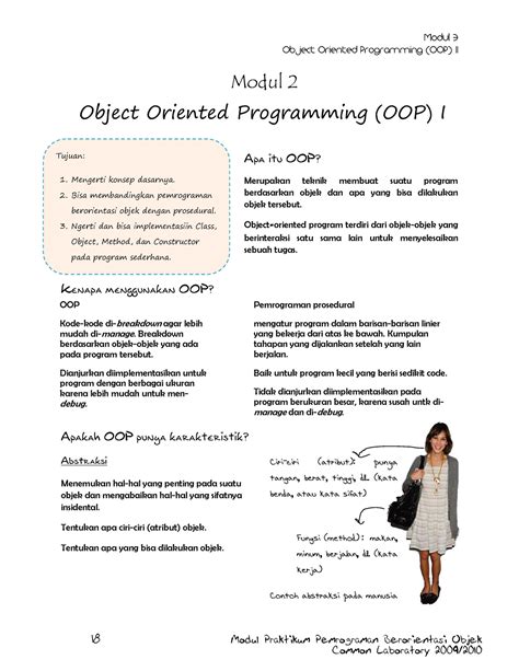 Pertemuan Oop Class Object Modul Praktikum Pemrograman