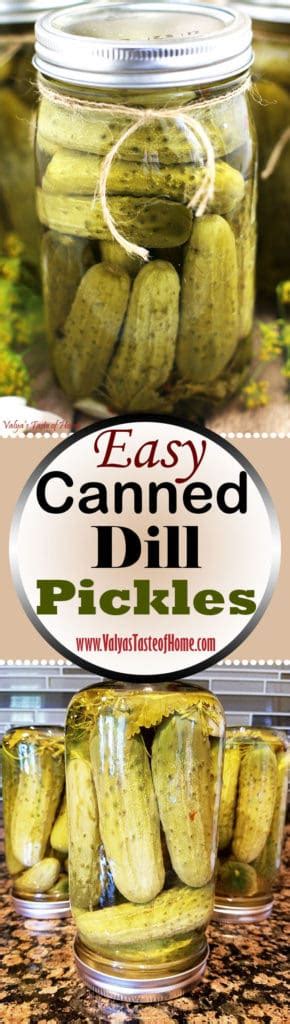 Easy Canned Dill Pickles Recipe Valyas Taste Of Home