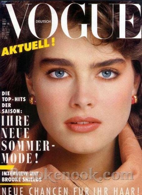 Brooke Shields Vogue Magazine March 1984 Cover Photo Germany