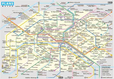 Métro De Paris Plans Metro