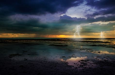 Storm Over The Ocean Free Stock Photo Public Domain Pictures