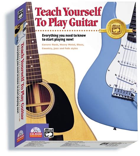 Alfreds Teach Yourself To Play Guitar Guitar Boxed Edition Cd Rom