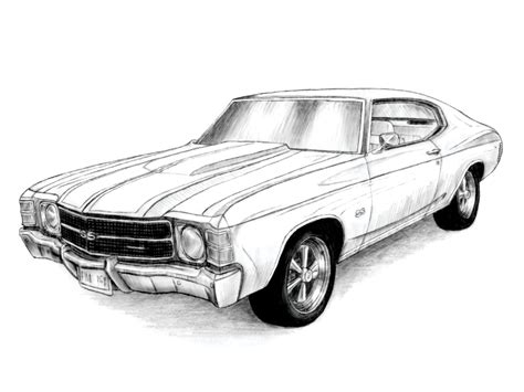 1500x1172 pencil drawings of cars trucks car drawing drawings. Drawn truck muscle car - Pencil and in color drawn truck muscle car