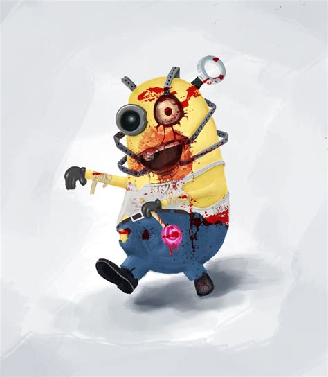 Minion With Zombie Concept Minions Digital Artwork Character