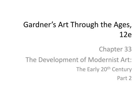 Ppt Gardners Art Through The Ages 12e Powerpoint Presentation Free