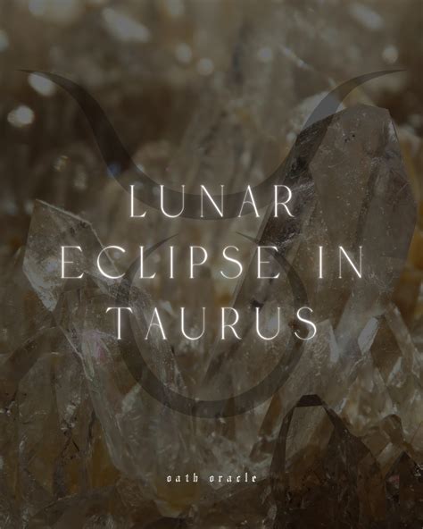 Lunar Eclipse In Taurus Oathoracle