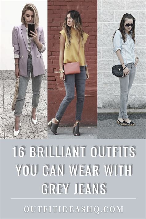 16 Brilliant Outfits You Can Wear With Grey Jeans Outfit Ideas Hq