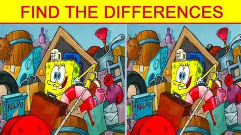 Spot The Differences Spongebob Squarepants Youtube