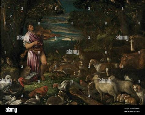 English Orpheus Charming The Animals Second Half Of 16th Century
