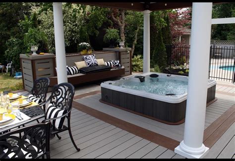 Decked Out Galleries And Articles Hgtvca Backyard Spa Deck