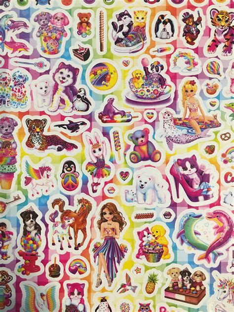 Lisa Frank Stickers New 2 Sheets Etsy In 2020 Lisa Frank Stickers