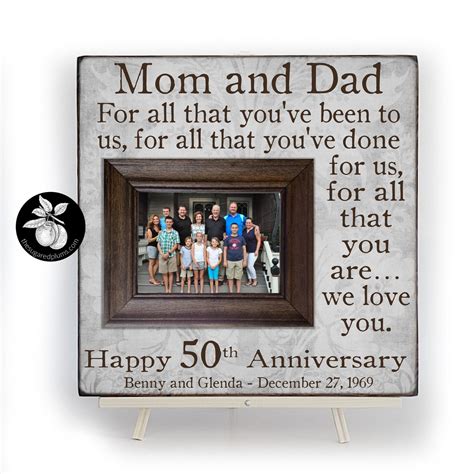 Celebrate The Day Your Parents Tied The Knot With A Special Keepsake