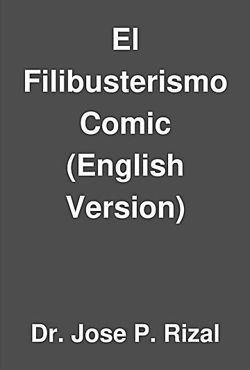El Filibusterismo Comic English Version By Dr Jose P Rizal Cloobx Hot