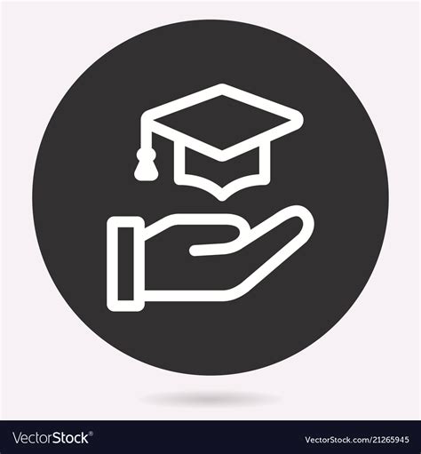 E Learning Education Icon Learn Academic Study Vector Image