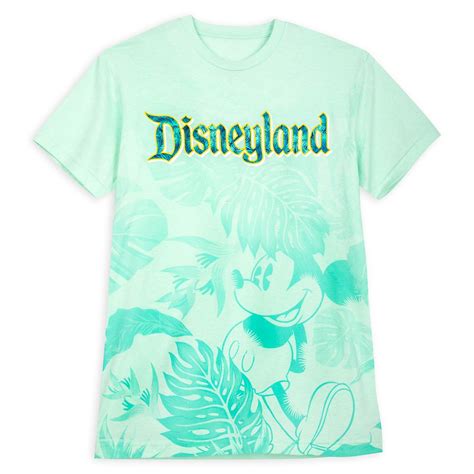 Mickey Mouse Tropical T Shirt For Adults Disneyland Aqua Is Now Out