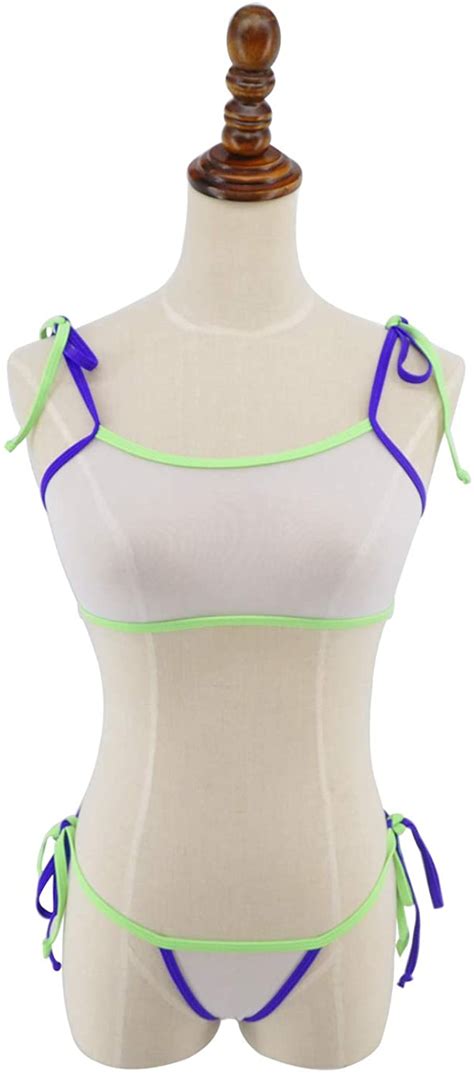 Sherrylo Sheer Bikini See Through Bikinis Mesh Mini Micro White Size One Size 715444273117 Ebay