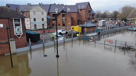 Shropshire Flooding Captured In Pictures As River Severn Levels Begin