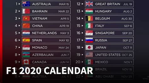 Formula one race calendar 2021. F1 Calendar 2021 | Month Calendar Printable