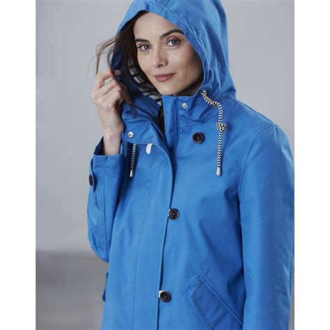 Joules Coast Waterproof Hooded Rain Jacket Coat Falmouth Blue Ebay