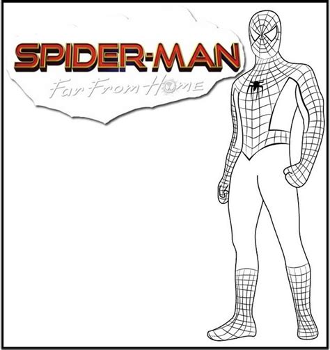 It is better if you get them coloring pencils instead of any other tools. spider man far from home coloring page | Spiderman ...