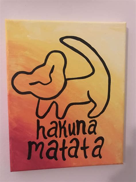 Lion King Disney Canvas Art Disney Canvas Paintings Diy Canvas Art