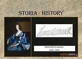 Autografo • Firma Enrichetta Maria di Borbone • Scriposigns