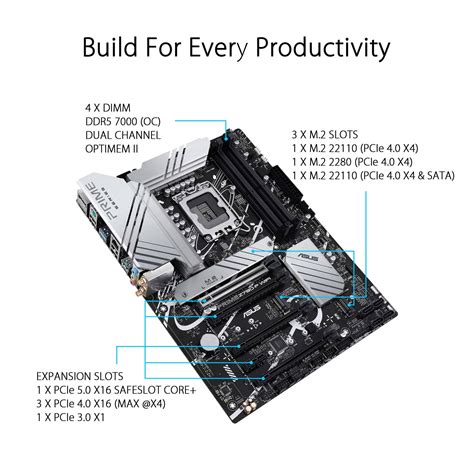 ASUS Prime Z790 P WIFI CSM An Intel Z790 LGA 1700 ATX Motherboard PC