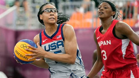 Usa Womens 3x3 Basketball Allisha Gray Going For Medal
