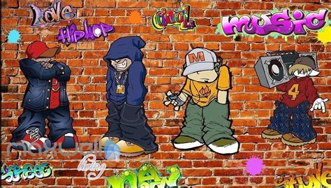 3d Graffiti Hip Hop Boys Wall Murals Wallpaper Wall Art Decals Decor